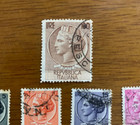Italy Stamps Lot     13 Siracusana Used Stamps     5 To 200 Lire     Roma Design