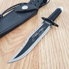 Rambo First Blood Part Ii Mini Fixed Knife 3 5  Stainless Blade Cord Wrapped