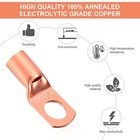 260pc Heavy Duty Wire Lugs Battery Cable Tinned Copper Eyelets Sc Ring Terminals