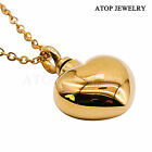 New Heart Locket Ashes Urn Necklace Memorial Keepsake Pendant Cremation 3 Colors
