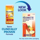 Nicorette Nicotine Gum  Stop Smoking Aids  4 Mg  Fruit Chill  20 Count Gum