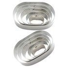 2 Sets Oval Cookie Mould Diy Biscuit Cutters Cake Decorating Tools