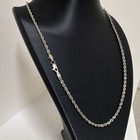 10k White Gold Rope Chain Necklace With Lobster Clasp  2 3 Mm  20     2 2 Grams
