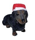 Dachshund Black Christmas Holiday Ornament Sandcast Winnie Dog