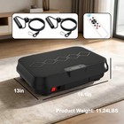 Vibration Platform Machine Whole Body Workout Exercise Plate W Resistance Bands