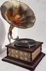Antique Gramophone Fully Functional Working Phonograph Wind-up Record Player Vin