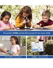 Amscope 52pc 120x-1200x Kids Starter Compound Microscope Portable Science Kit   