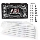 50 Mixed Assorted Tattoo Needles 10 Sizes - Round Liner Shader Magnum 3 5 7 9 Rs