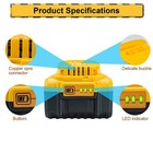 2pack Lithium Ion Battery For Dewalt 20v 20 Volt Max 8 0ah Dcb205 Dcb206 Dcb200