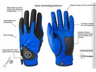 Men s Zero Friction Compression Golf Glove-one Size Fits All-13 Colors Lh   Rh