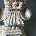 2x Vintage Cast Iron Fleur De Lis Doorstop Or Decorative Garden Finial Rustic