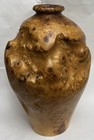 Birdseye Bird   s Eye Maple Burl Wood Vase Decorative 12   
