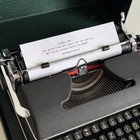 Working Olympia Sm2  Portable  Vintage Typewriter From The 1950s  Black