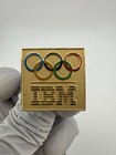 Vtg Ibm Logo Sponsor For The Olympics Enamel Pin  Colorful Olympic Rings Pin 