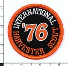 1976 International Harvester Scout Embroidered Patch Black orange Iron-on Sew-on
