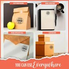 Custom Logo Double Round Border Stamp - 3 Lines Of Text - Self-inking Stamper