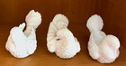 Lot Of 3  Alabaster Doves By A  Santini  Love Birds  Peace Birds Made In Italy
