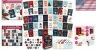Festive 100 Count Christmas Card Set With Envelopes   Printed Messages Inside