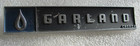 Vintage Garland Canada Oven Range Badge Emblem Sign Metal Genuine Original Oem