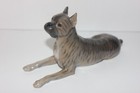 Precious Royal Copenhagen Brindle Boxer Dog Figurine  1708 3635  6-1 4   Rare