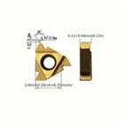 20pcs 11ir Ag60 Carbide Insert 11er Ag60 Internal Threading Tool For Snr   Ser