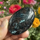 Arfvedsonite Palm Stone Polished Flashy Worry Stone Reiki Crystal Healing Gift