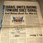 Vintage Lot Stars   Stripes Newspapers June 1967 Six Day War Pacific Edition