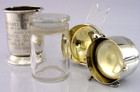 Sterling Silver Wafer Pyx Box Holy Water Jar Communion Set 1961 Religious Oxford
