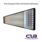 Heavy Duty Extruded Aluminum Led Lightbox Sign - Outdoor Single Sided 24x   120