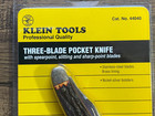 Vintage 1990 Klein Tools Chicago  Stainless 3 Blade 44040 Stockman Knife