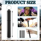 Bokon 6 Pcs Metal Storage Tube Toothpick Holders Airtight Aluminum Black