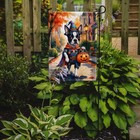 Boston Terrier Halloween Trick Or Treat Flag Garden Size Dac8347gf
