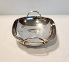 Vintage Christian Dior Silver Plated Trinket Dish  made In Italy  Monogrammed