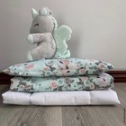 Baby Doll Bedding Set 3pcs Quilt Pillow Mattress Cot Pram Bed Many Styles
