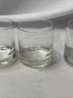 John Deere Etched Vintage Lowball Whiskey Glass Set Of 3 Thick Base
