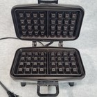 Vintage Vitantonio 550 Belgian Electric Waffle Maker Nonstick Chrome Usa