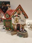Heartland Valley Village Porcelain Lighted House Santa   s Workshop