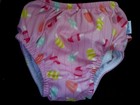 Iplay Swim Diaper Infant Girls Pink Ice Cream Ruffles Size 12 Months New