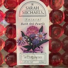 Vintage 90s Sarah Michaels Wildflowers Bath Pearl Oil Beads Sealed 36 Ct Nos New