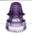 Beautiful Glossy Grape Purple Cd-162 H g co  Glass Insulator