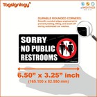No Public Restrooms Sticker Customer Bathroom Sign Waterproof Vinyl Decal Window