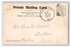 1905 Lewiston Falls Maine Me Oakland Me Fe Tainter Music Dealer Pmc Postcard