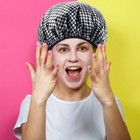 2 Pcs Terry Cloth Lined Shower Cap Large Triple Layer Waterproof Bath Cap