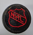Vintage Nhl Hockey Puck Mony On Cbs-tv Advertising Back Label