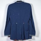 Harry Hall Riding Apparel Blazer Saddleseat Jacket Rhinestone Embellished Blue