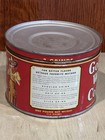 Vintage Golden West 1 Lb  Coffee Can Tin Red Gold Cowgirl Antique Western Theme