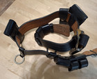 Black Leather Don Hume Duty Belt W lh Safariland Holster And Accessories  Sz 48