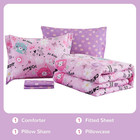 Kids Twin Bedding Sets  Girls Comforter  Pink Cat