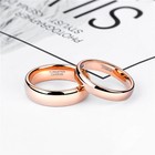 2-8mm Engagement Ring For Women Tungsten Wedding Promise Ring For Her Rose Gold