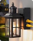 Edishine Porch Lights With Gfci Outlet  Dusk To Dawn Outdoor Lights With Outlet